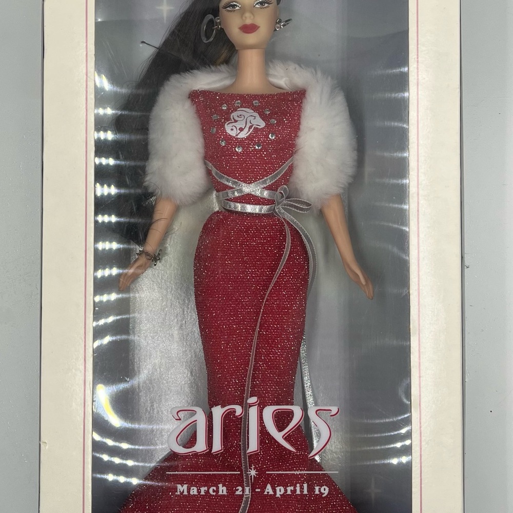 NIB. Barbie Collector Zodiac Doll-Aries. Circa 2004.